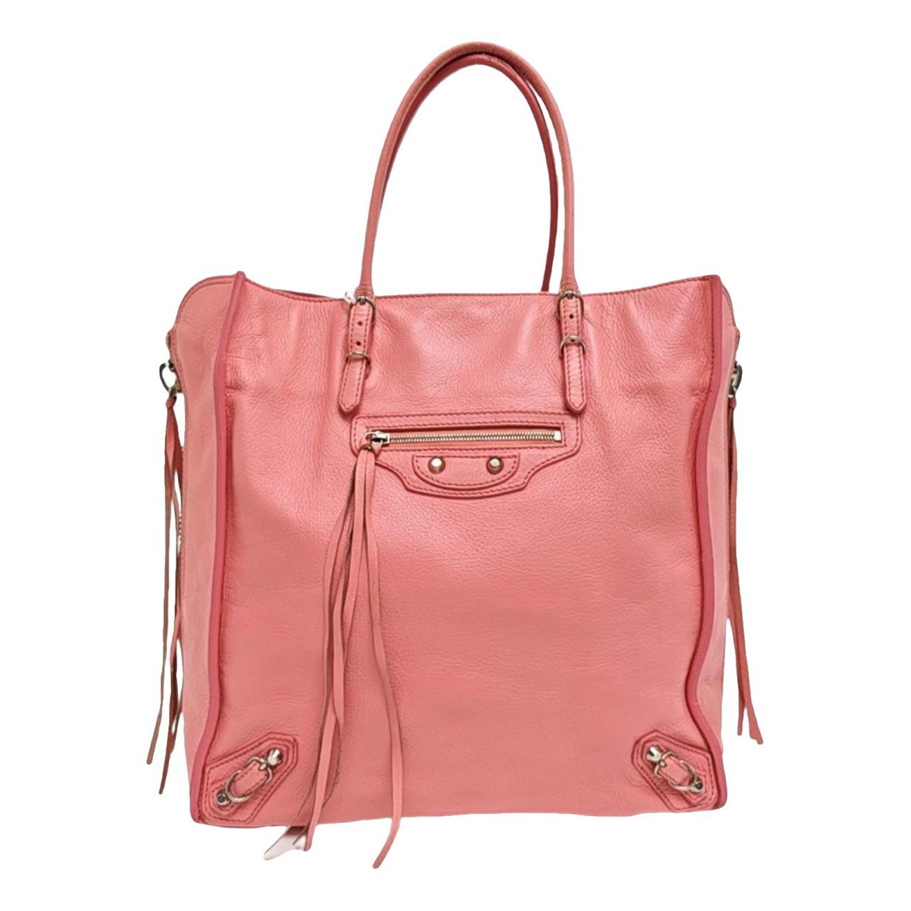 Papier leather handbag