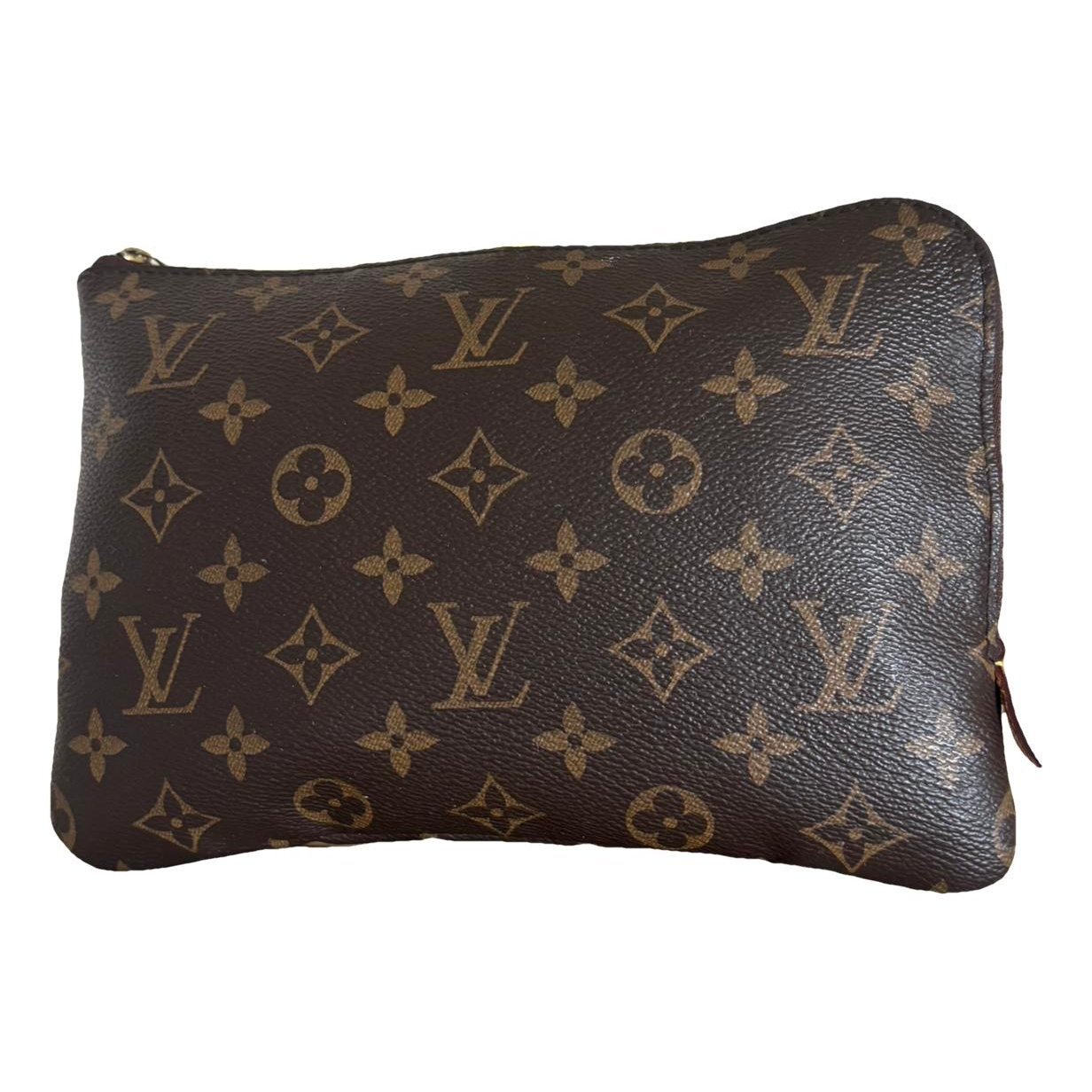 Leather clutch bag