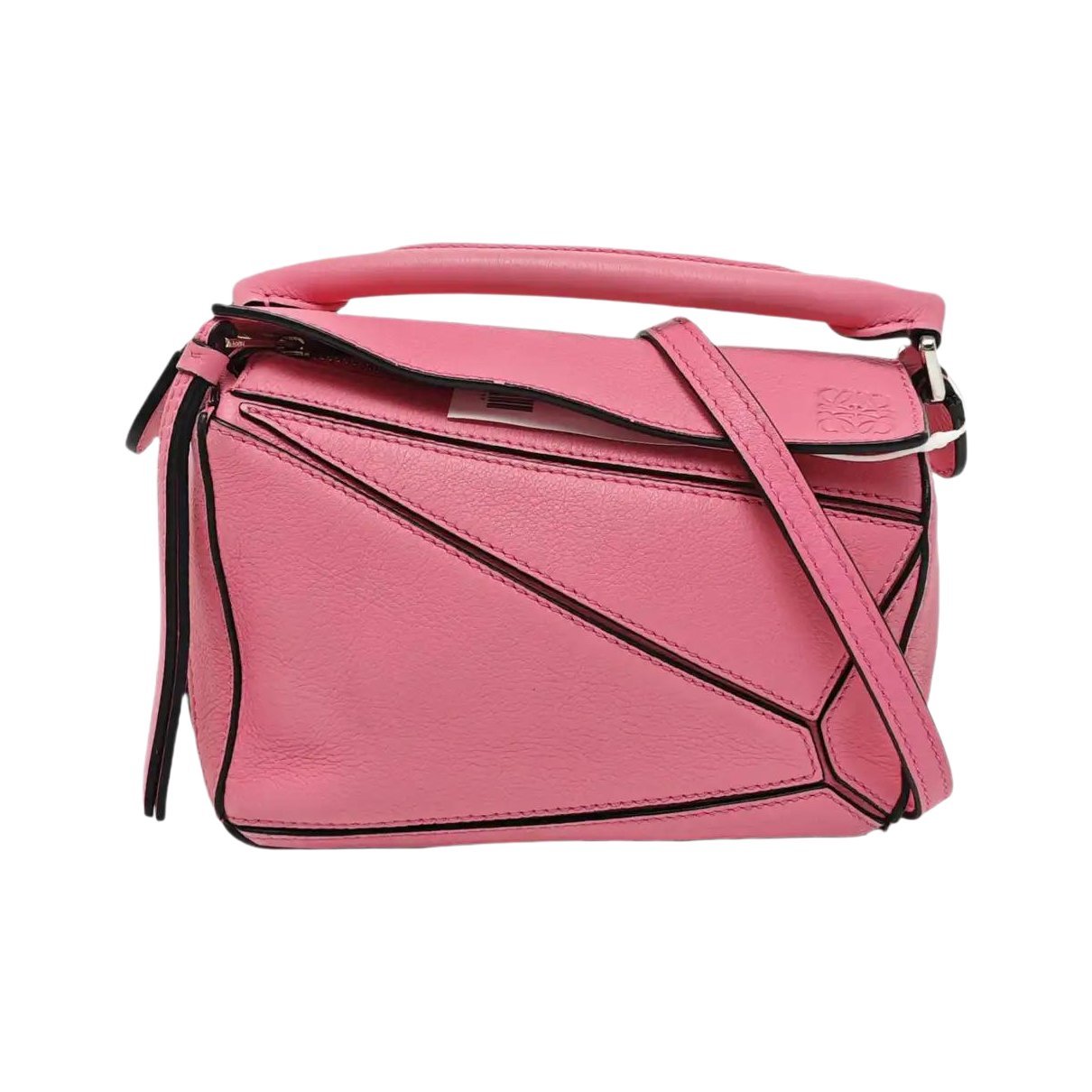 Puzzle leather handbag