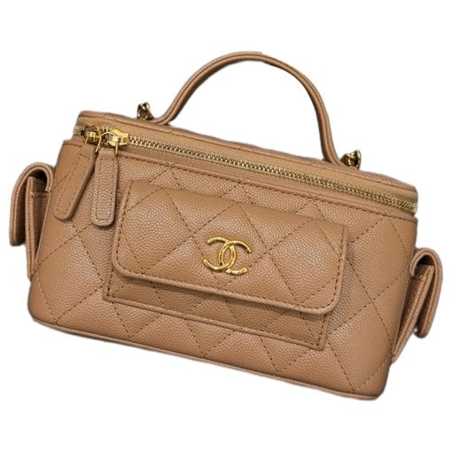 Trendy CC Vanity leather handbag