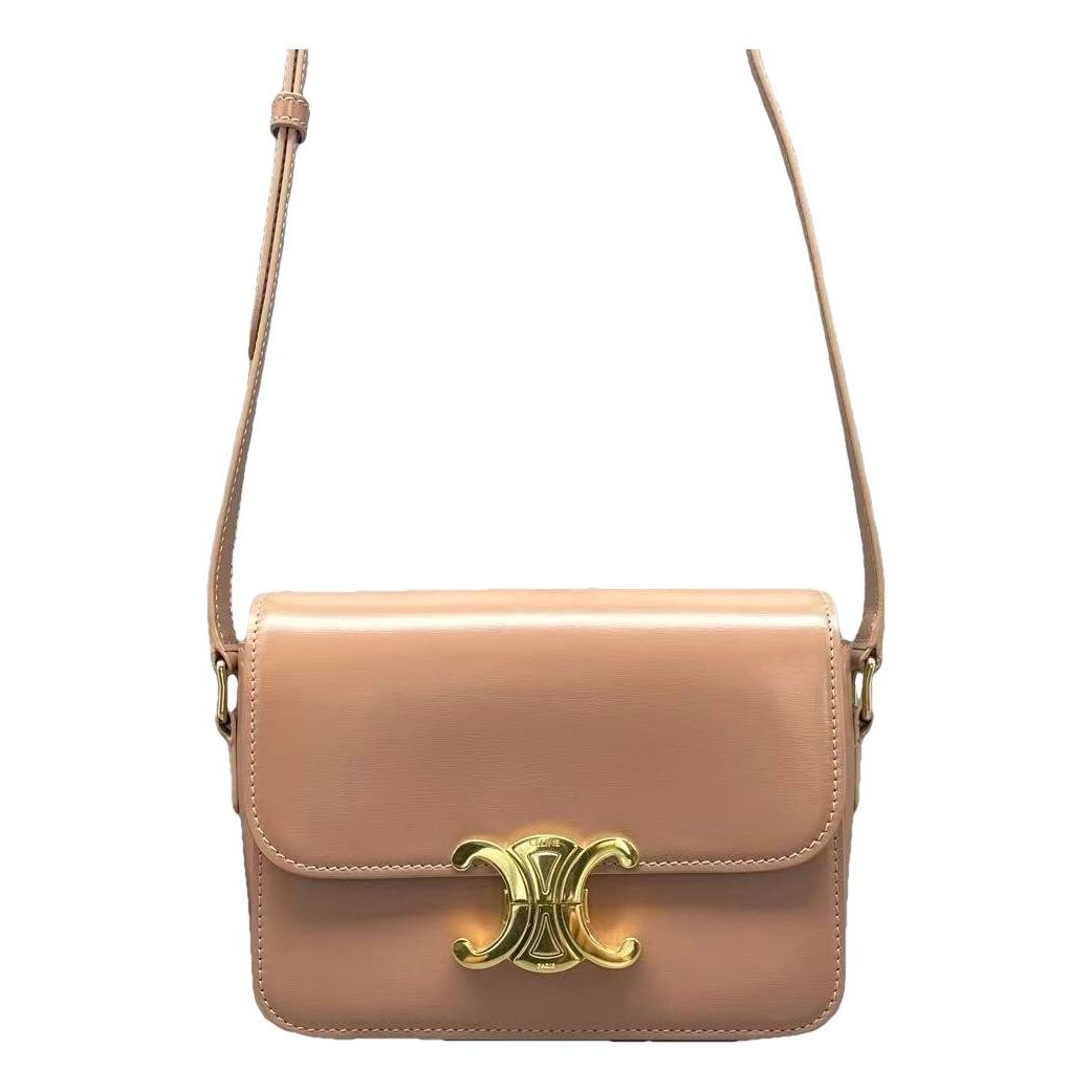 Triomphe leather handbag