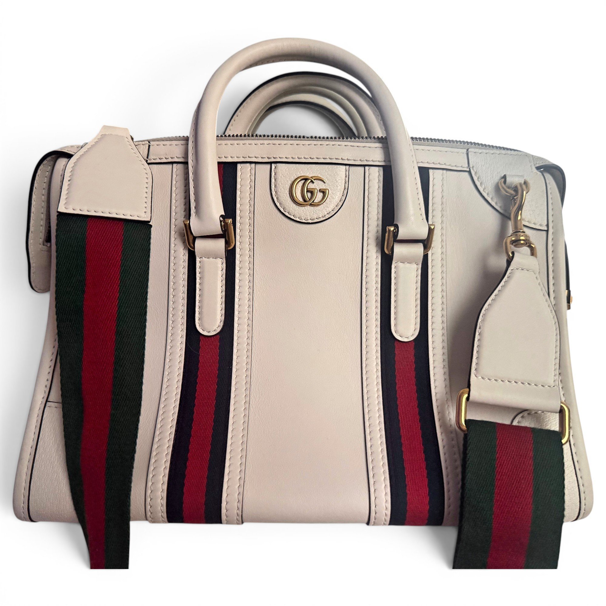 Ophidia Boston leather handbag