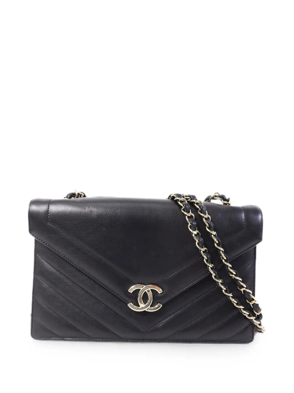 CC chevron shoulder bag
