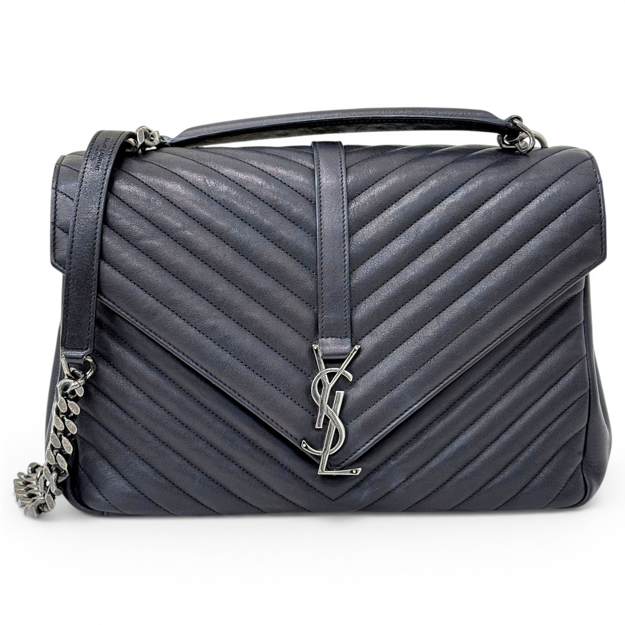 Collége monogramme leather handbag