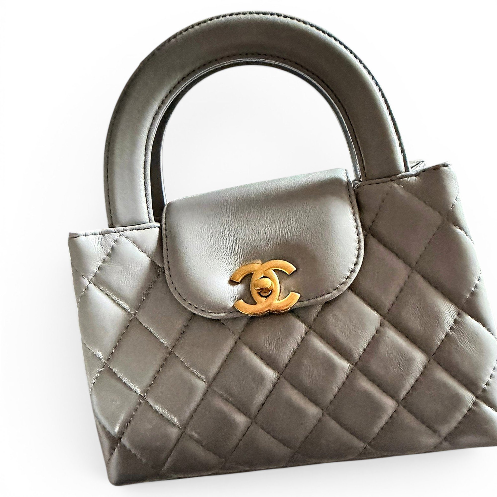 Mini Shopping leather handbag