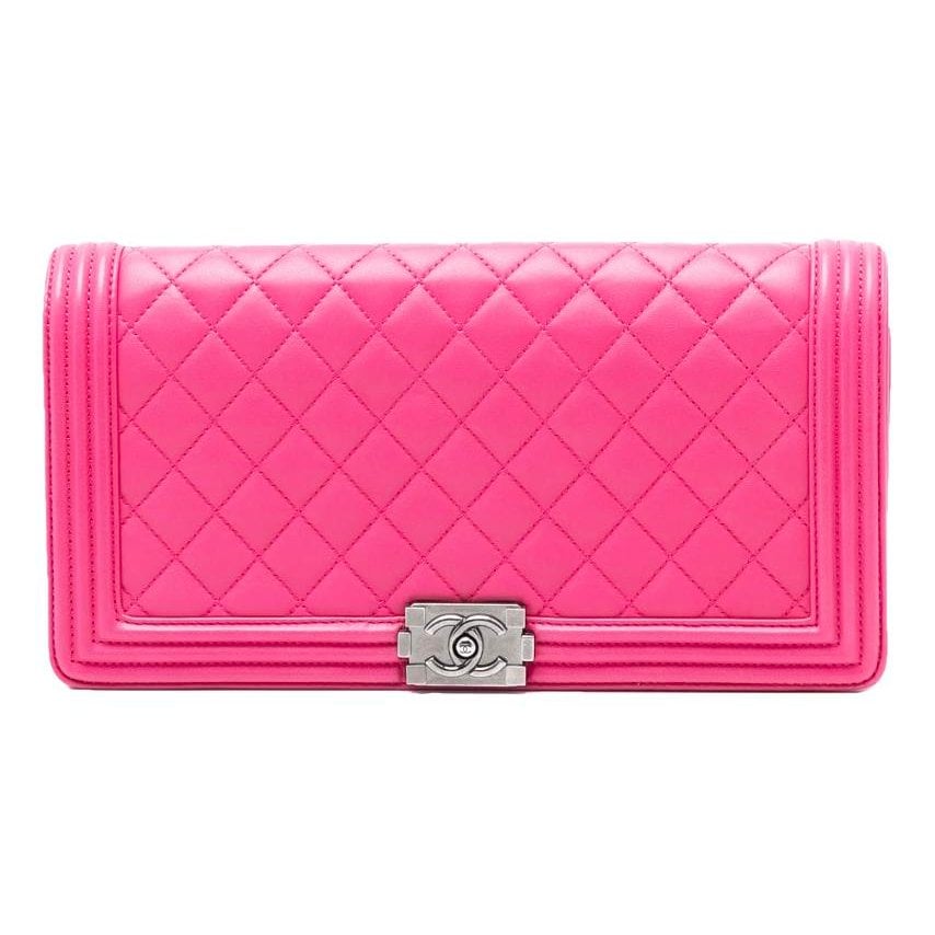Boy leather clutch bag