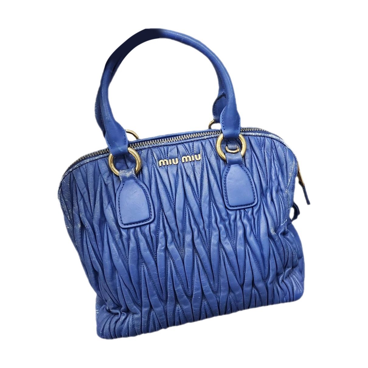 Matelassé leather handbag