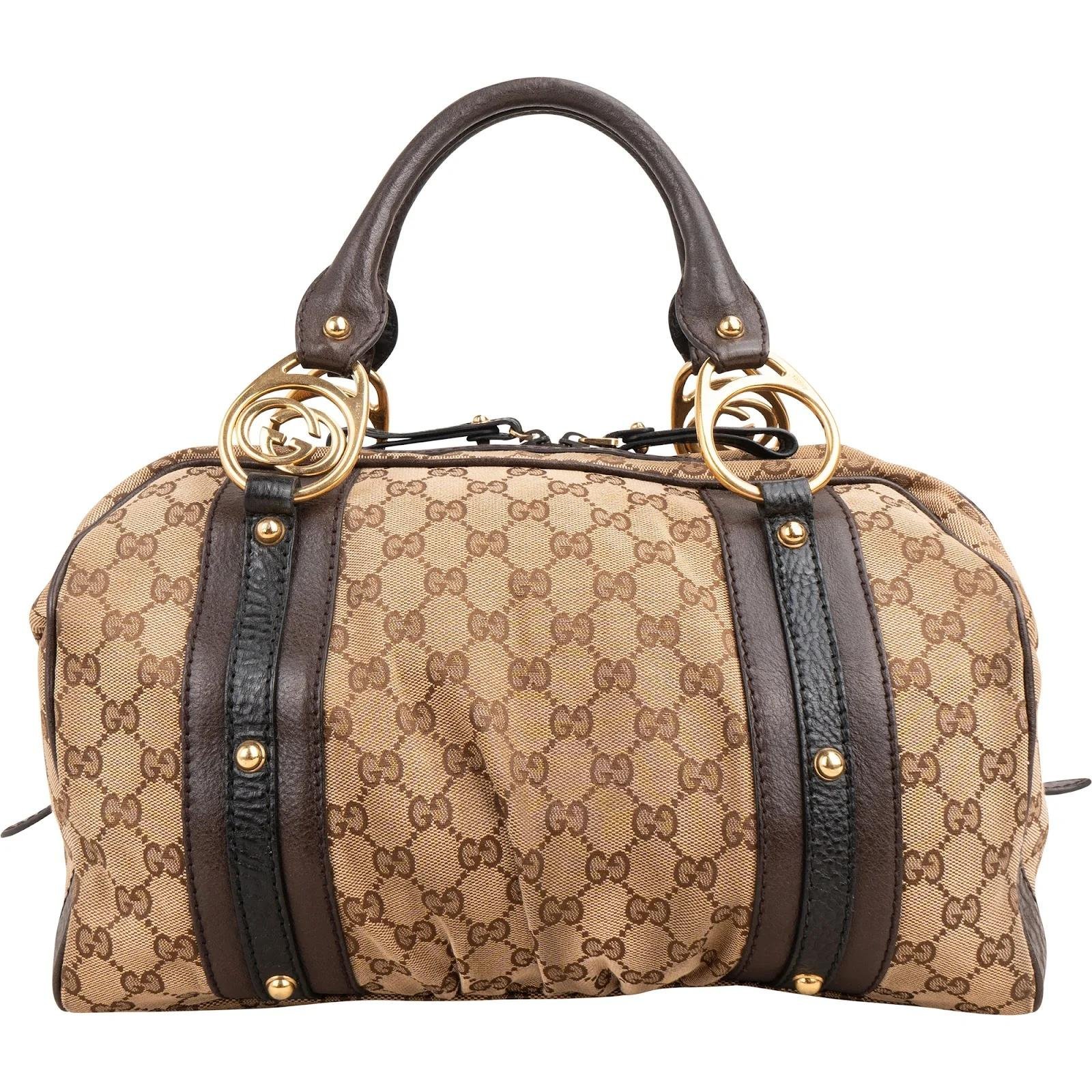Boston leather handbag