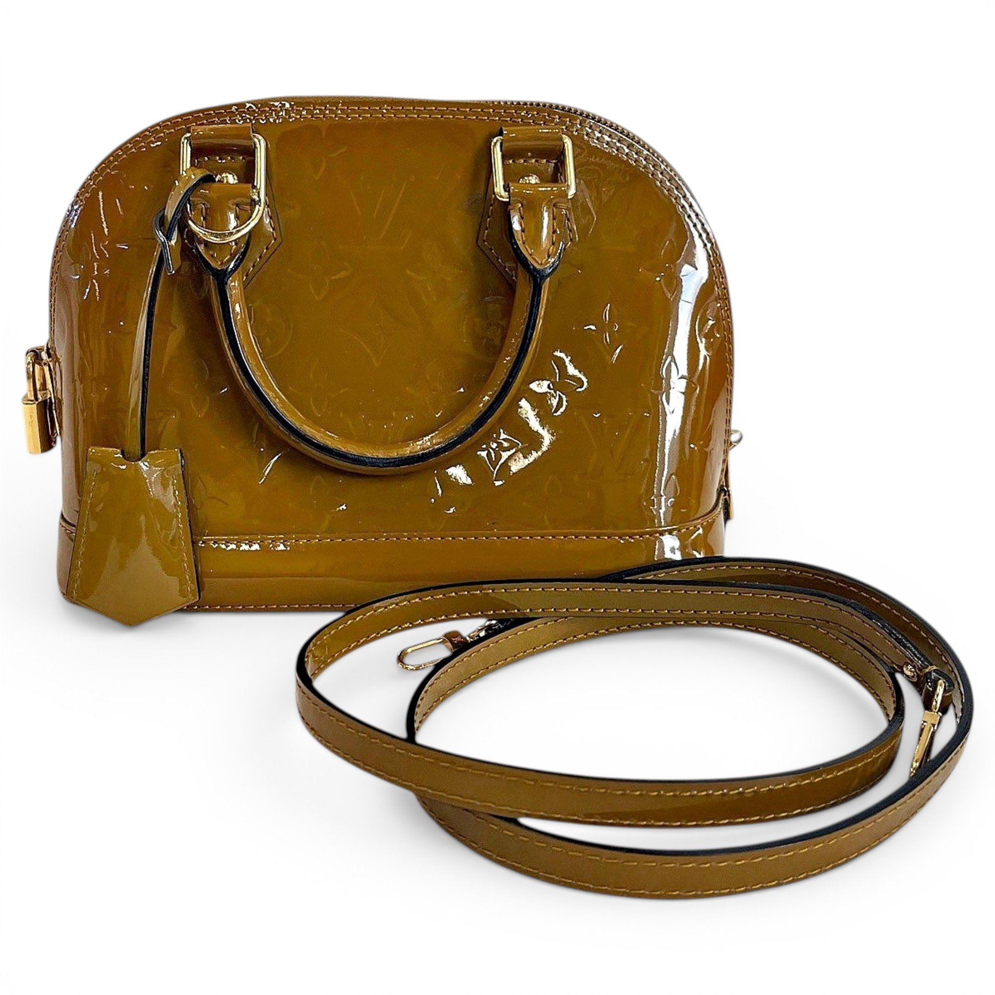 Alma BB patent leather handbag