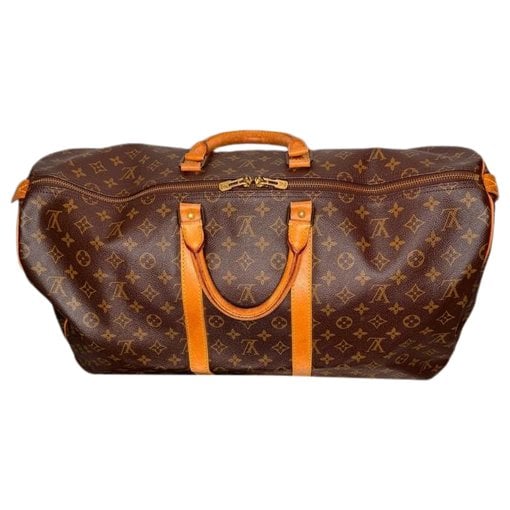 Keepall leather travel bag