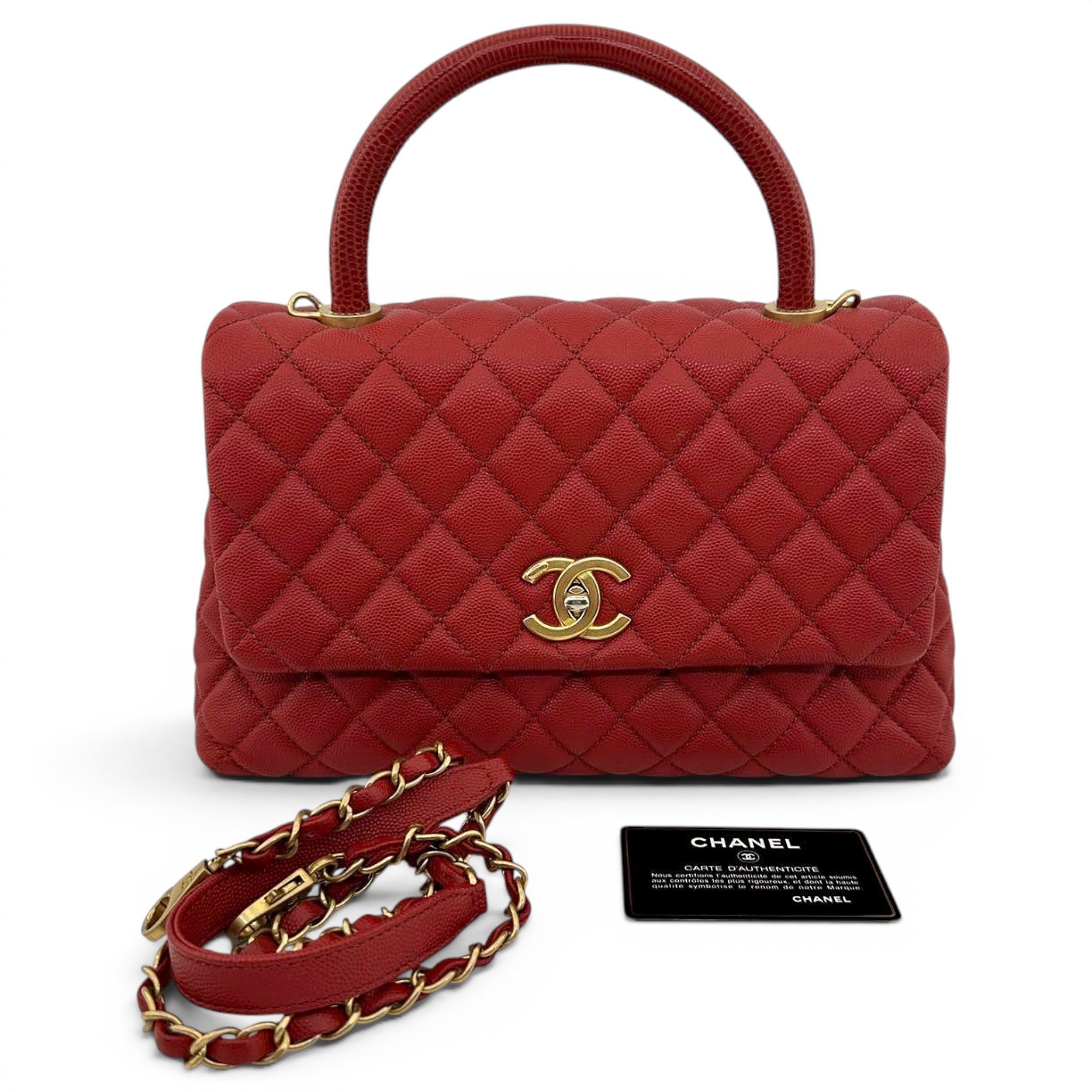Coco Handle leather handbag