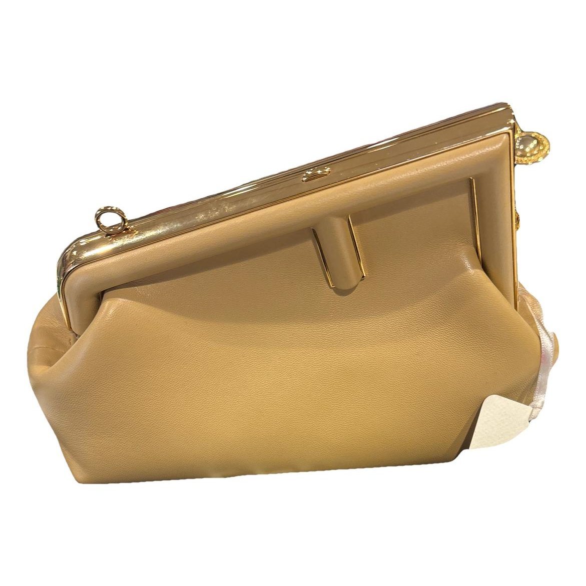 Leather clutch bag