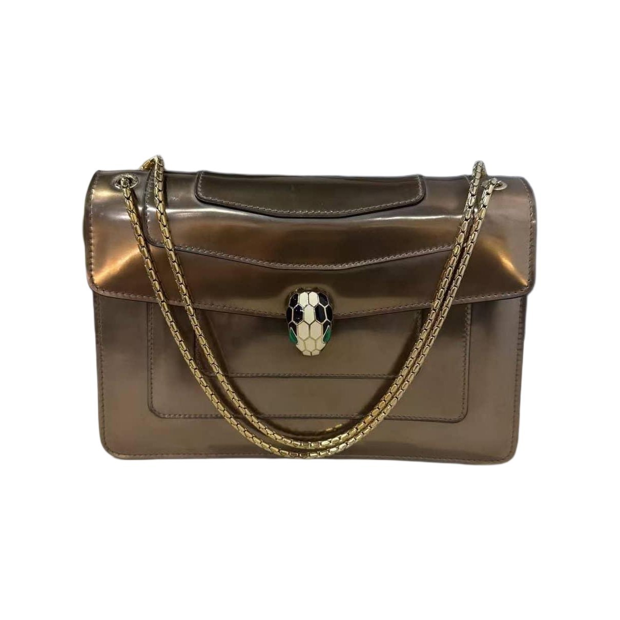 Bvlgari Serpenti leather handbag