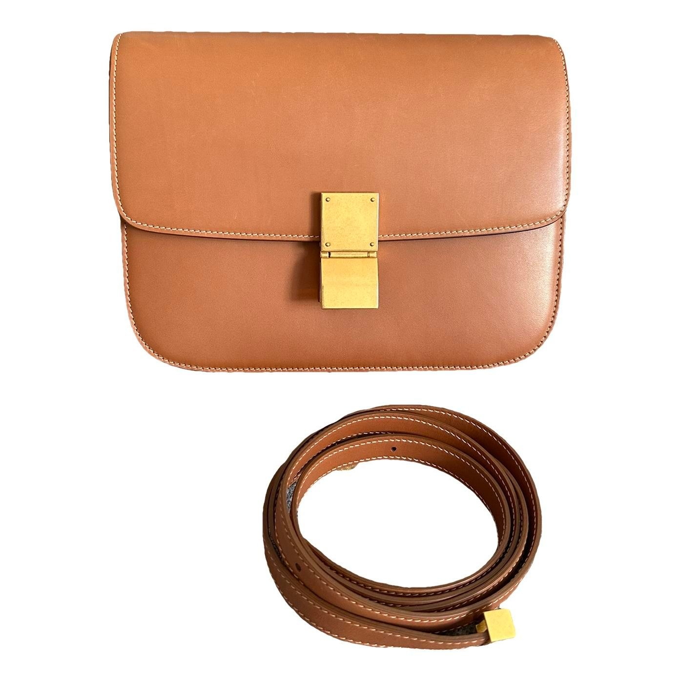 Classic leather crossbody bag