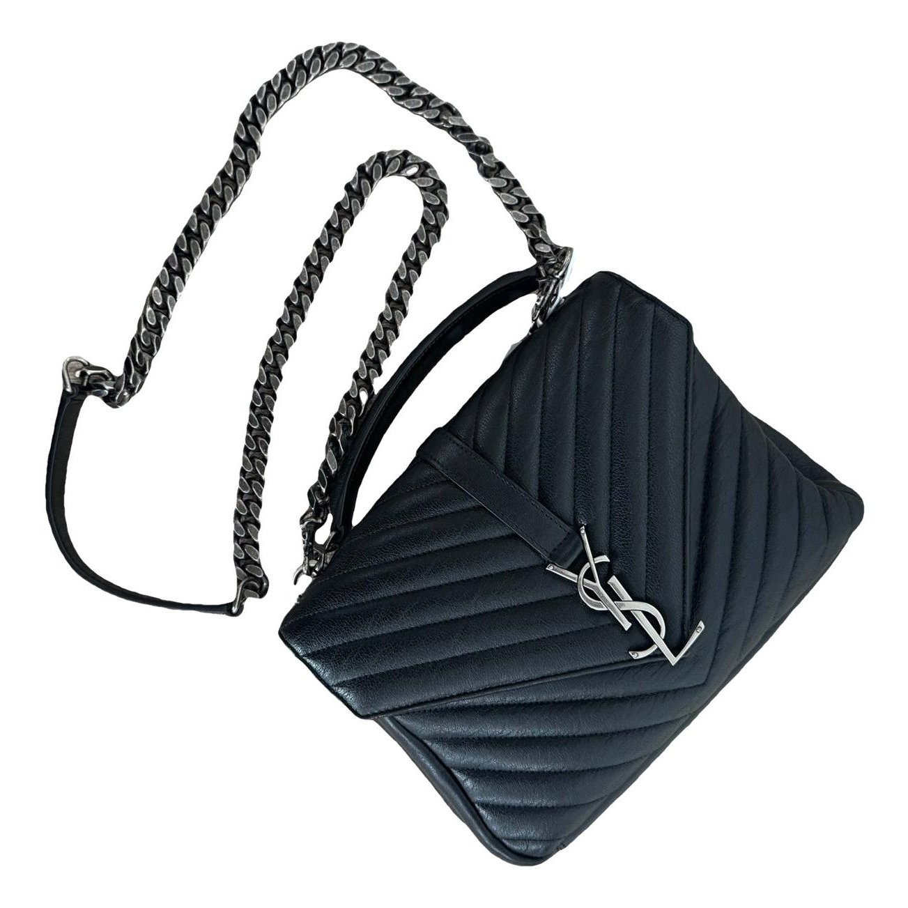Collége monogramme leather handbag