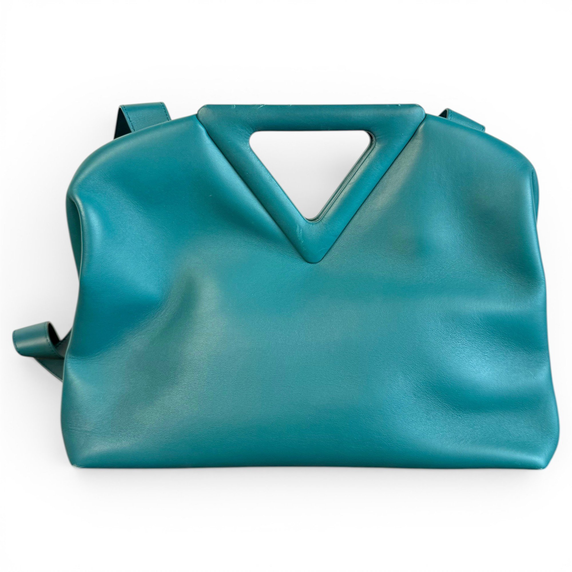 Point leather handbag