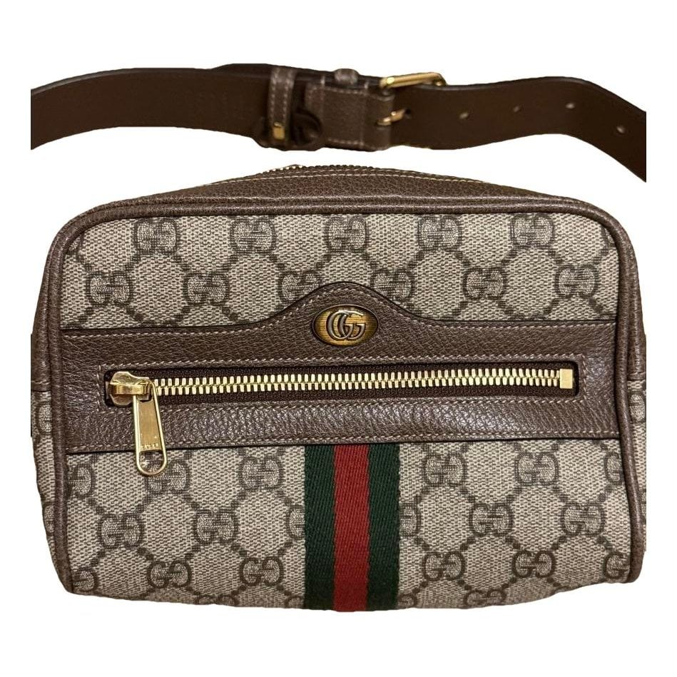 Ophidia leather clutch bag
