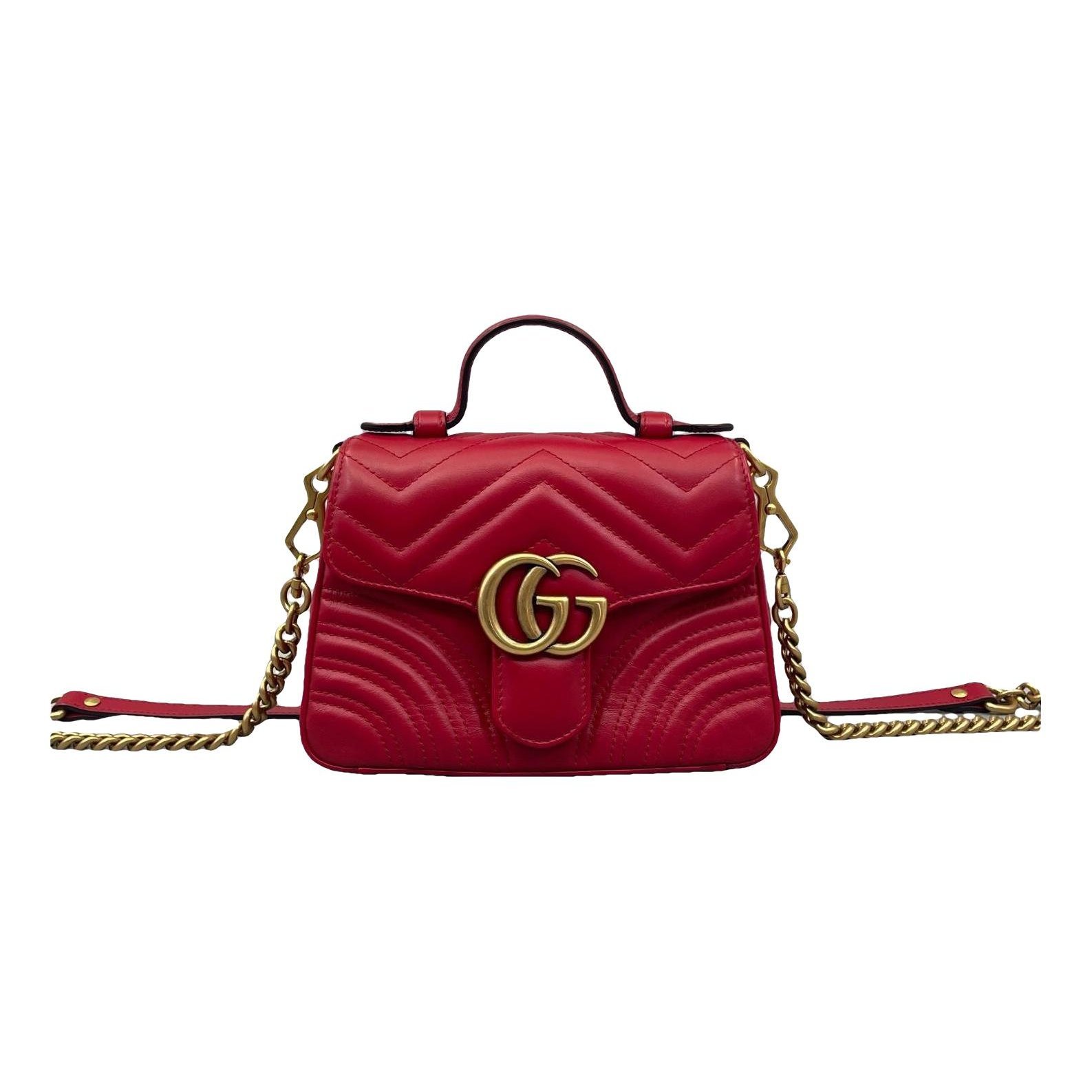 GG Marmont Flap leather handbag