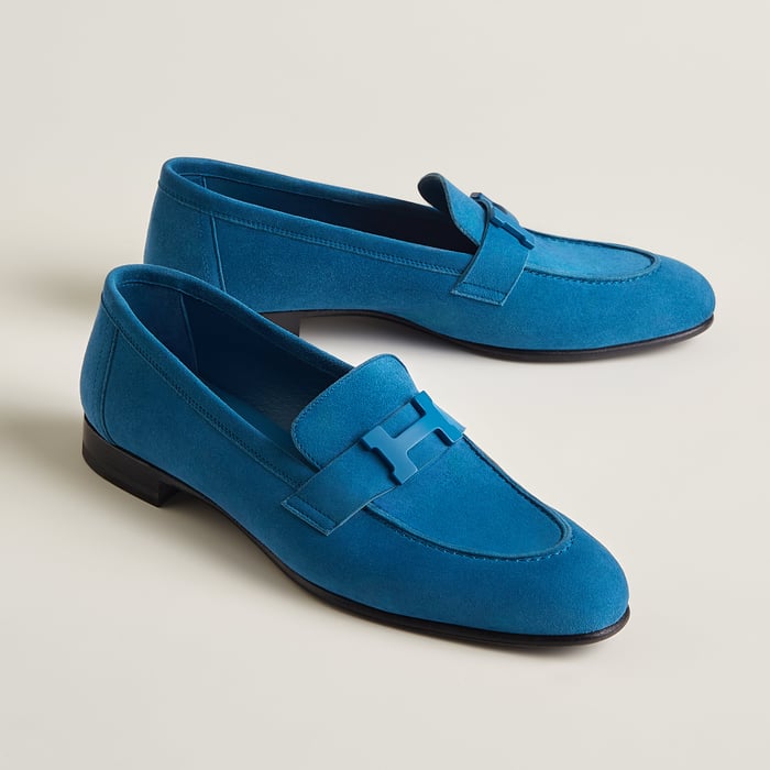 Bleu Bleuet Mocassim Paris