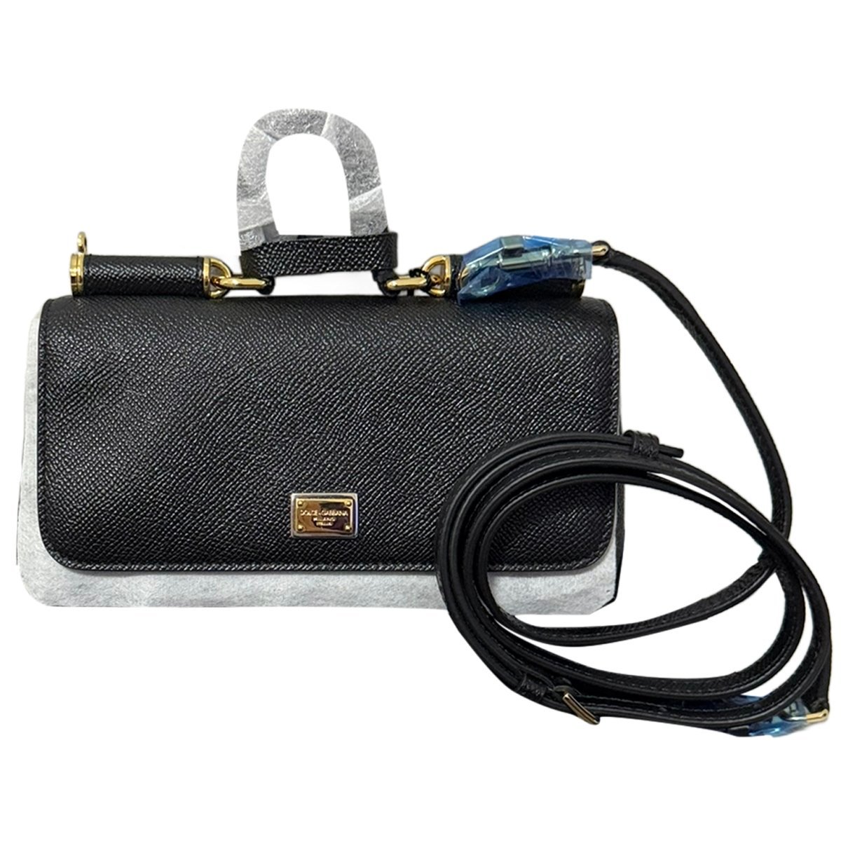 Dolce & Gabbana Sicily leather clutch bag