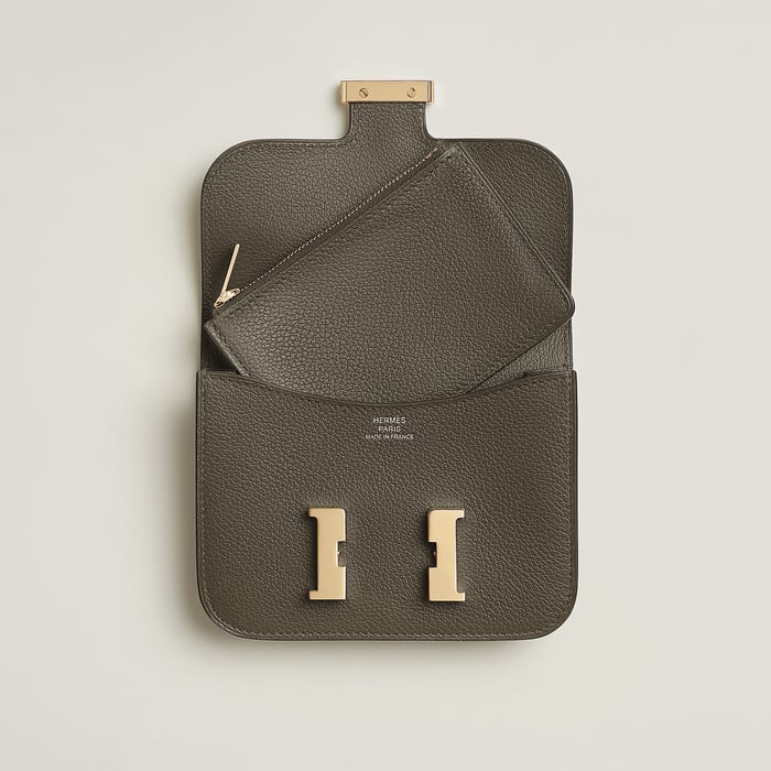 Vert Loden Constance Slim Wallet