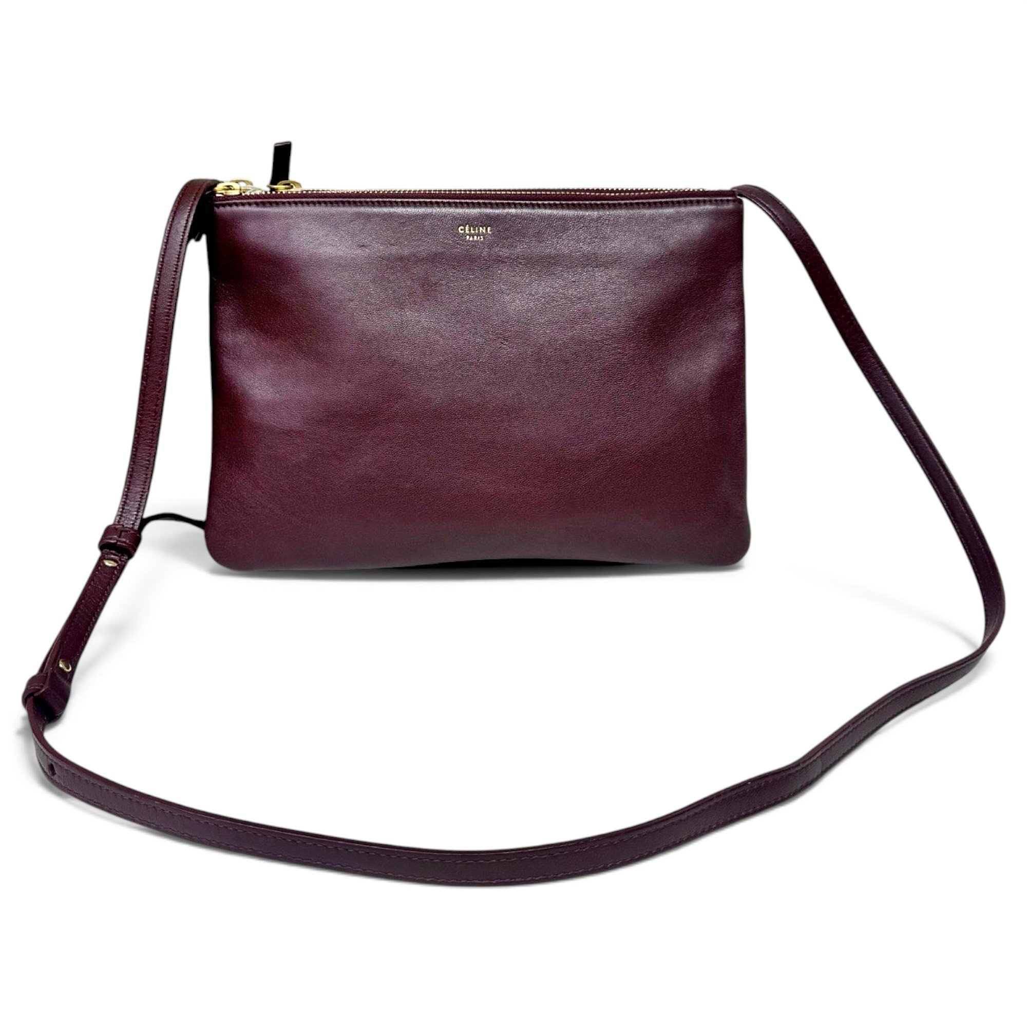 Trio leather crossbody bag