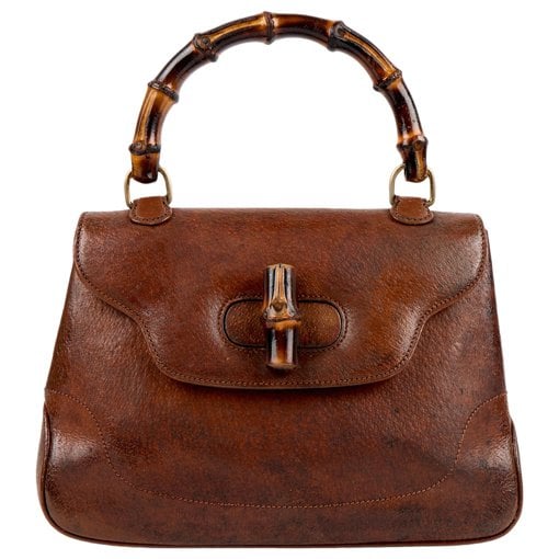 Bamboo leather handbag