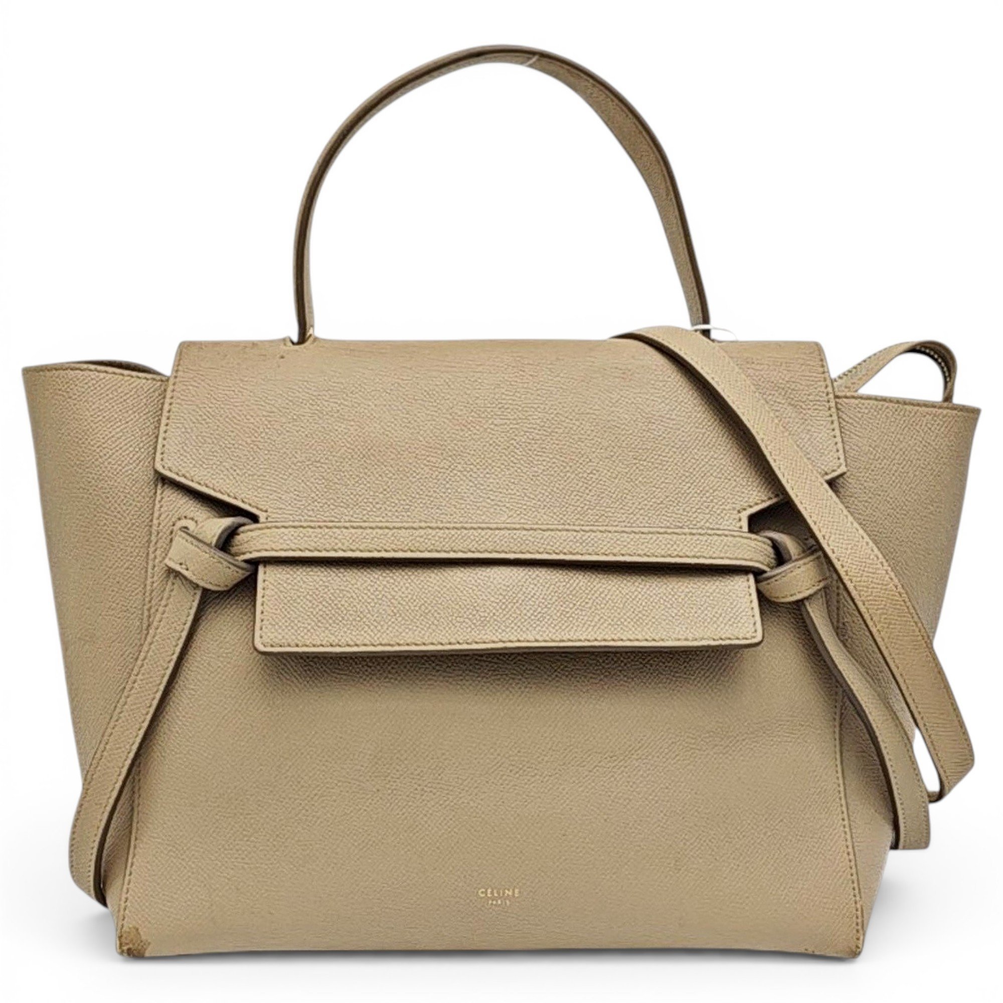 Belt leather handbag