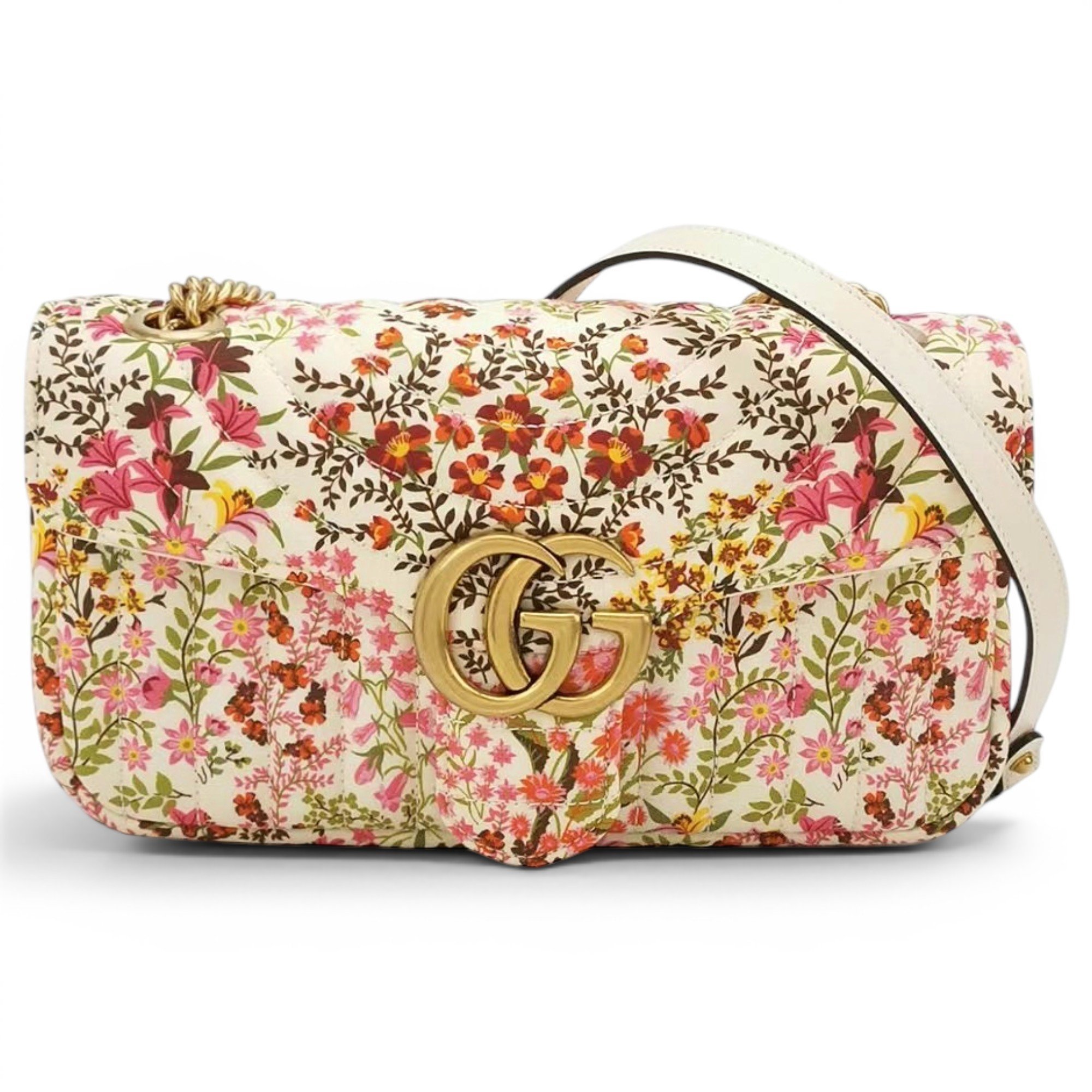 GG Marmont Flap leather crossbody bag
