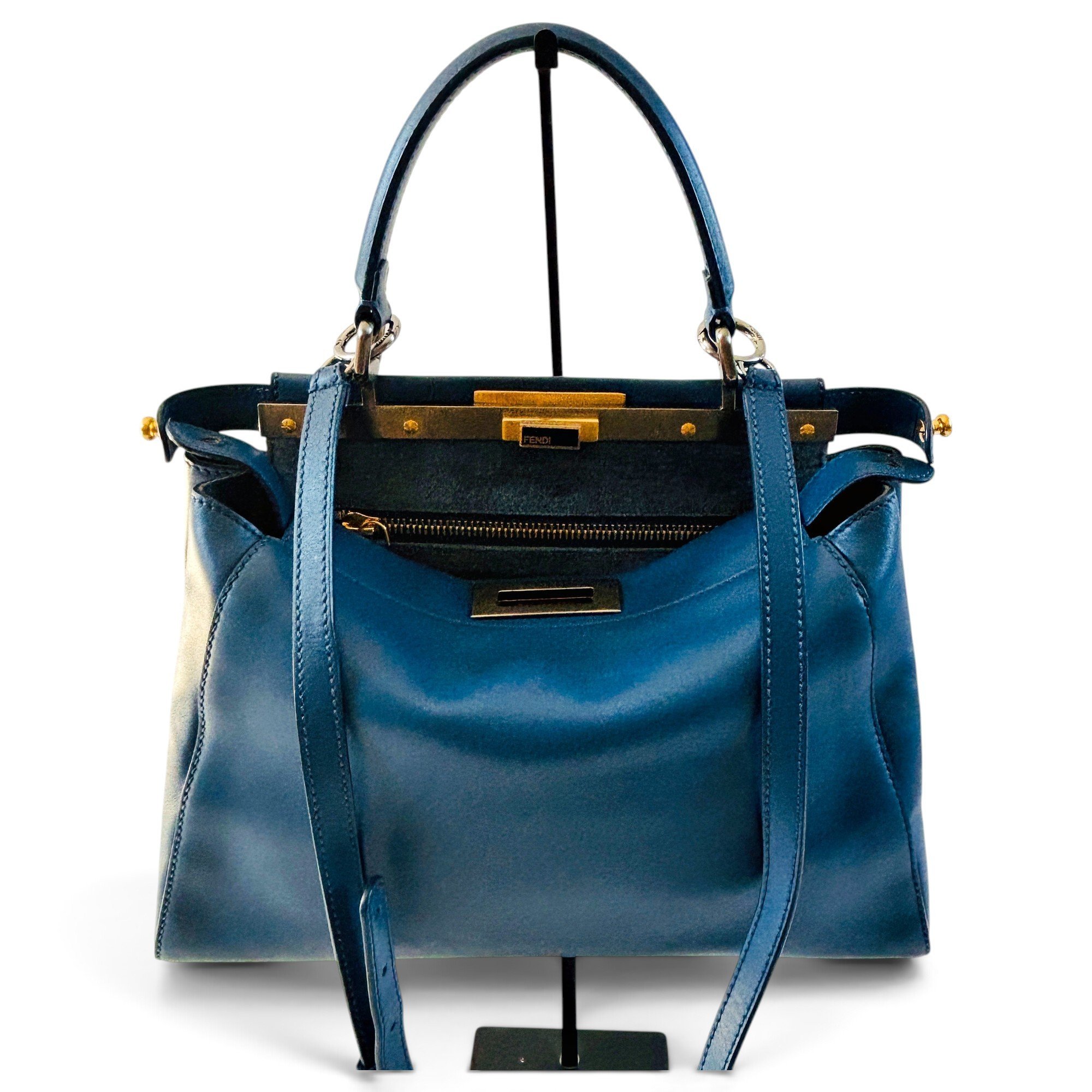Peekaboo leather handbag