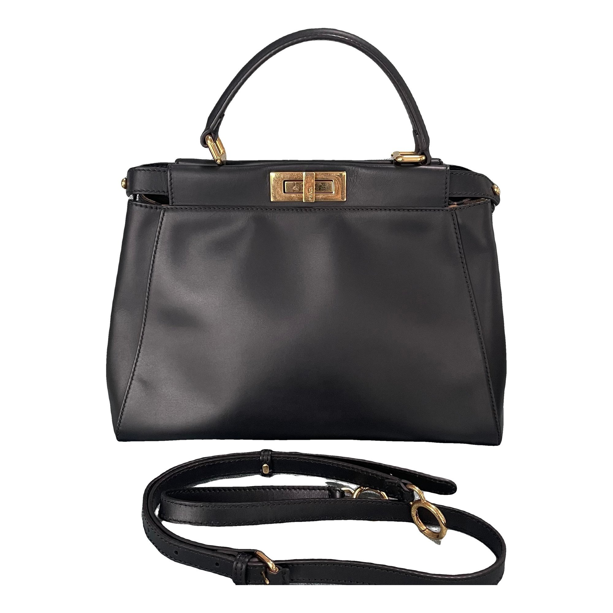 Peekaboo leather handbag