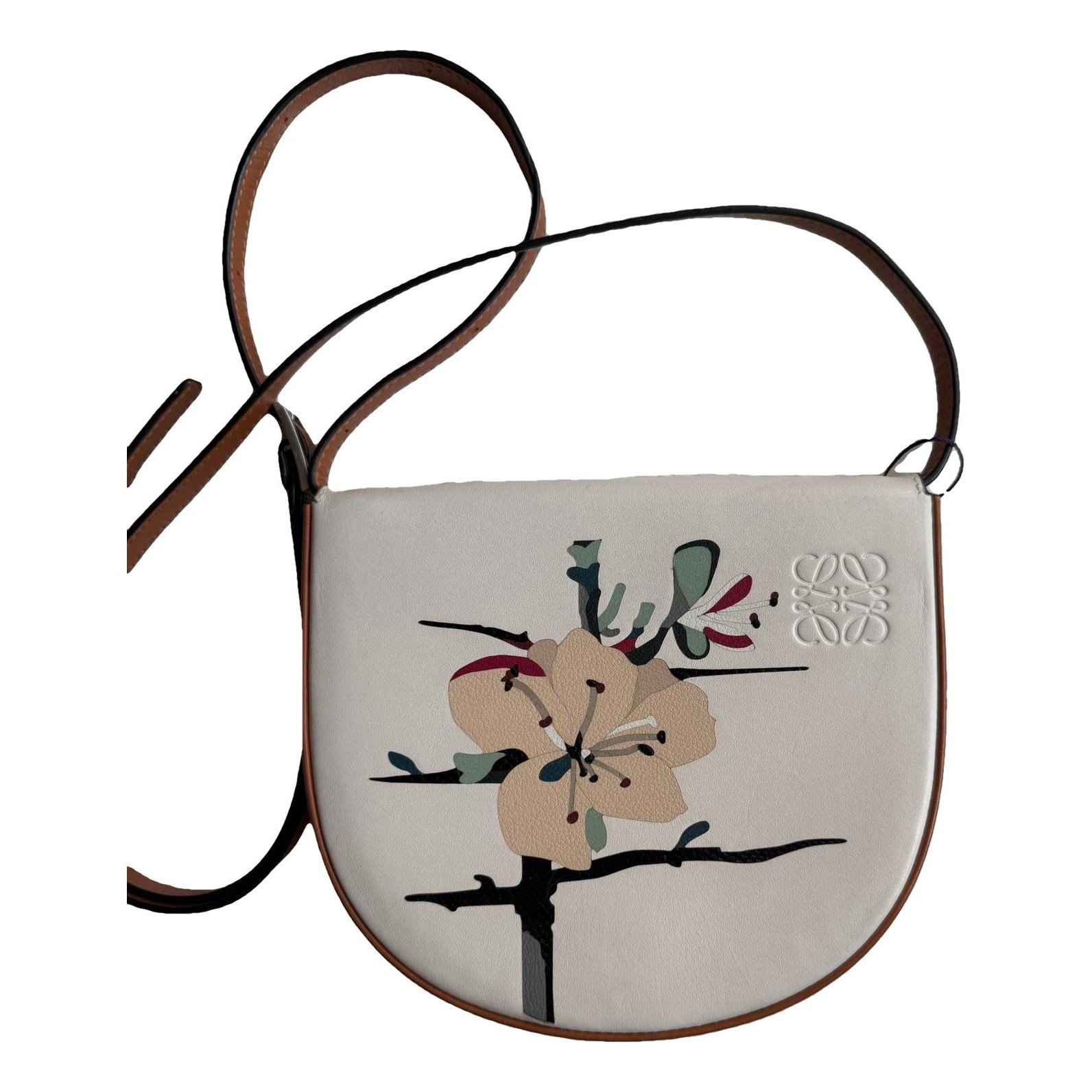 Heel leather crossbody bag