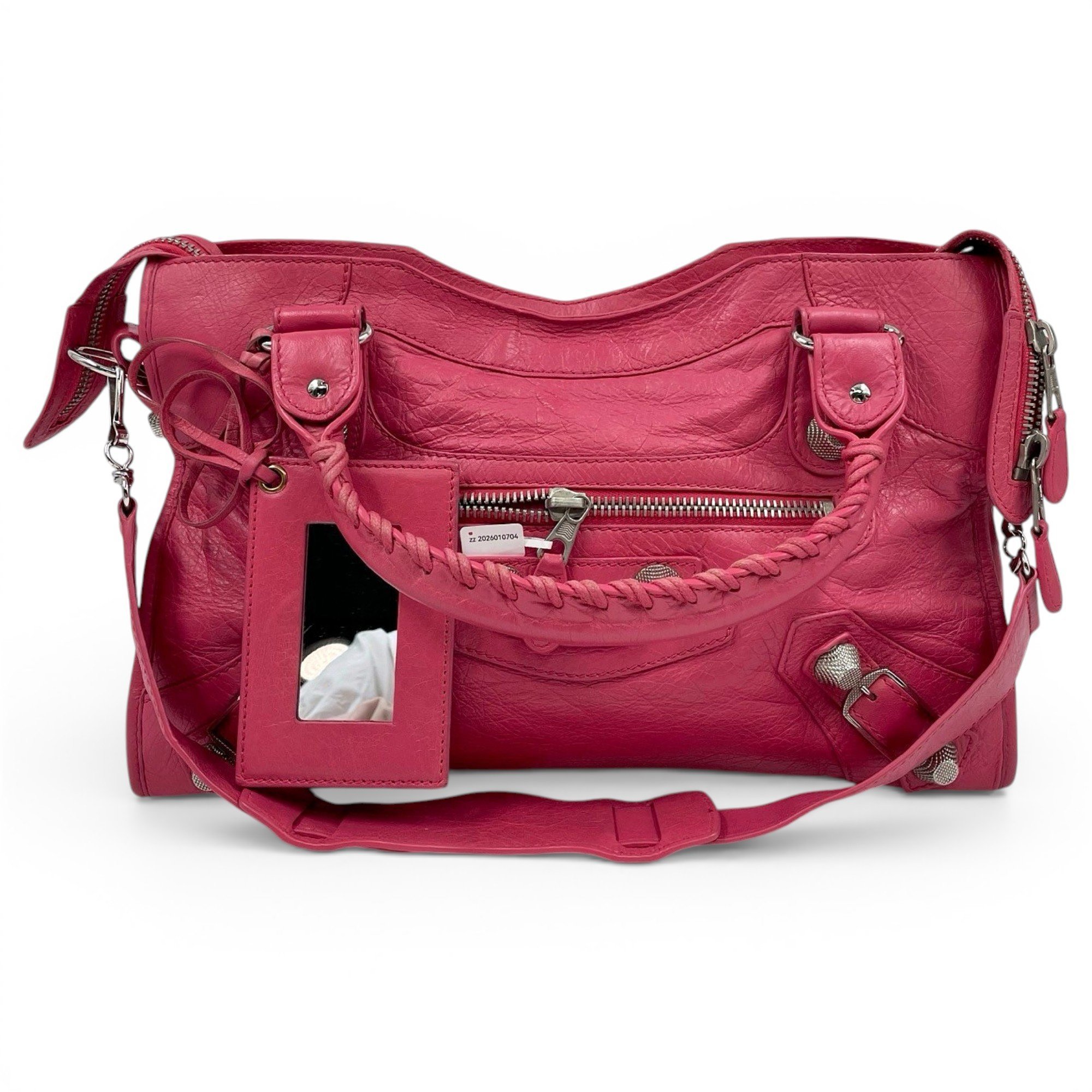 City leather crossbody bag