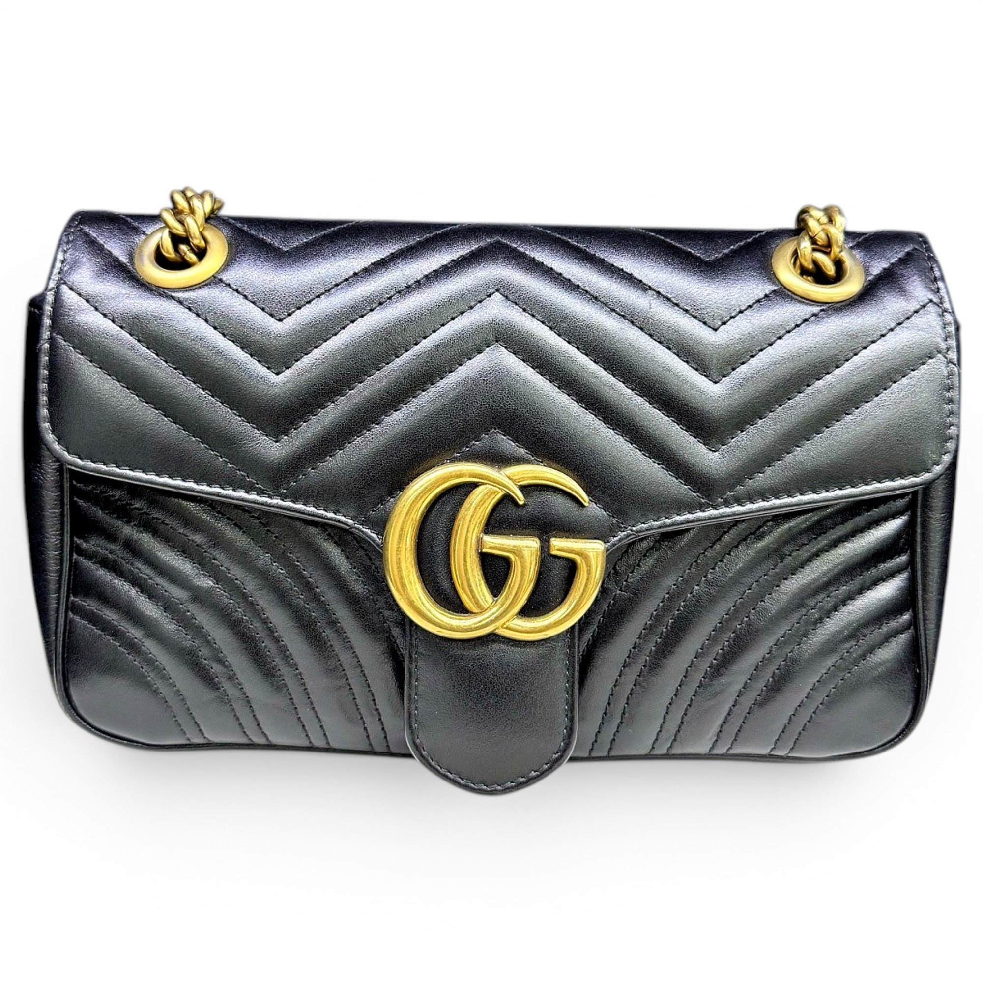 GG Marmont Flap leather handbag