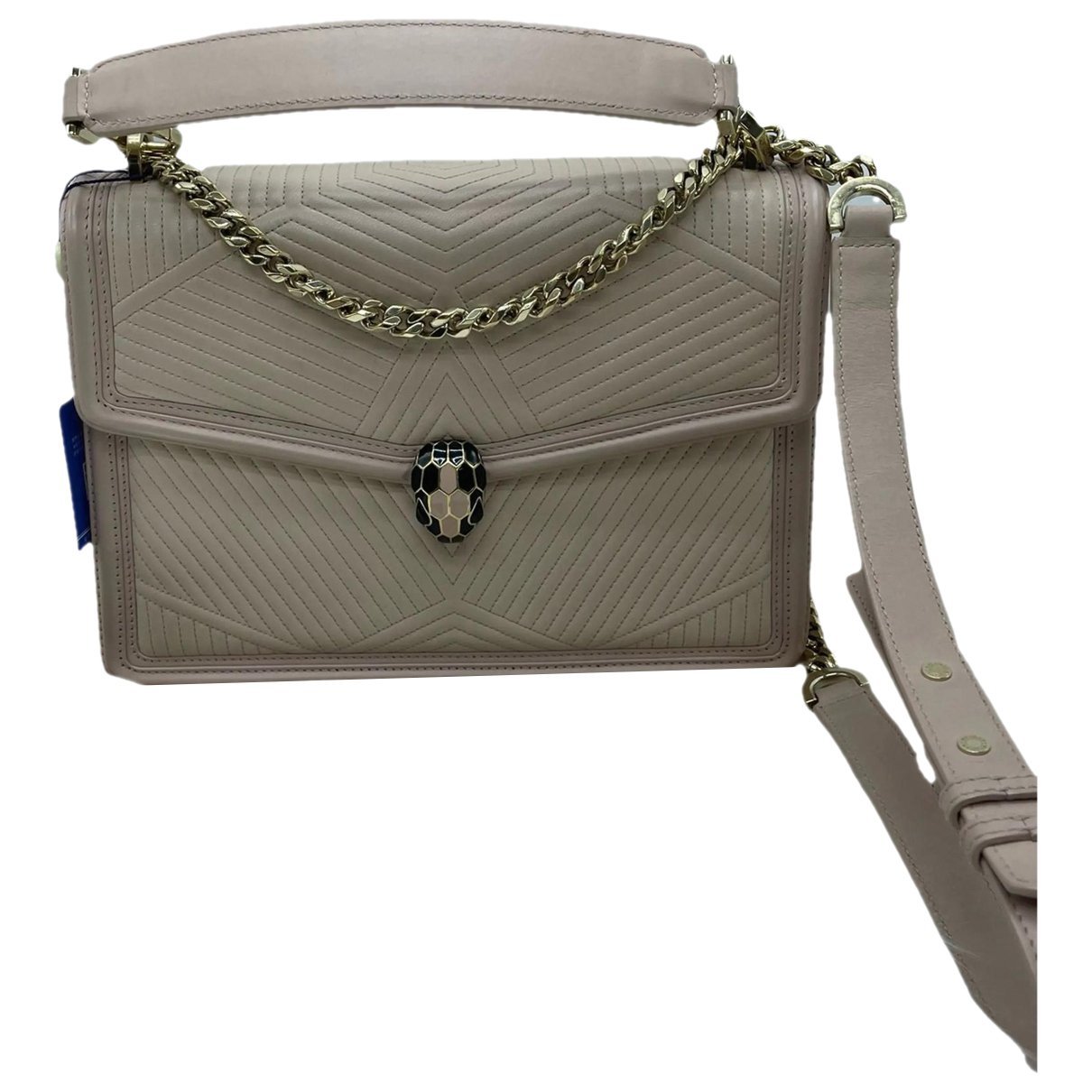 Serpenti leather handbag