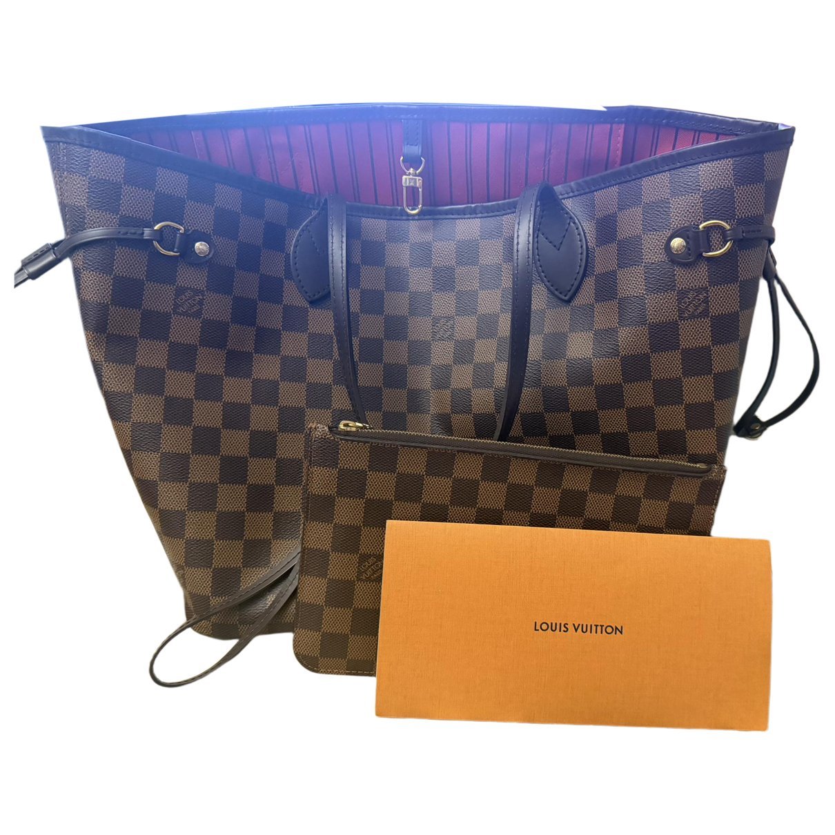 Leather clutch bag