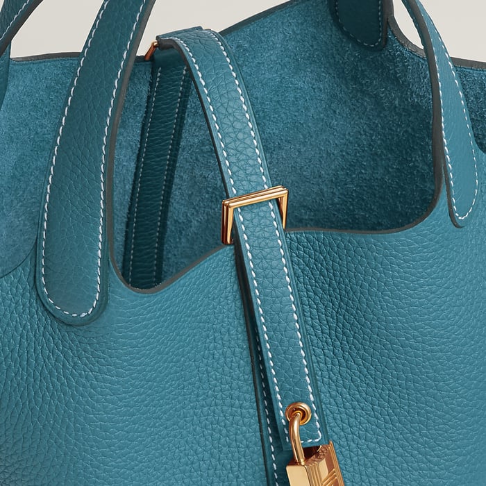 New Bleu Jean Picotin Lock 18 Bag
