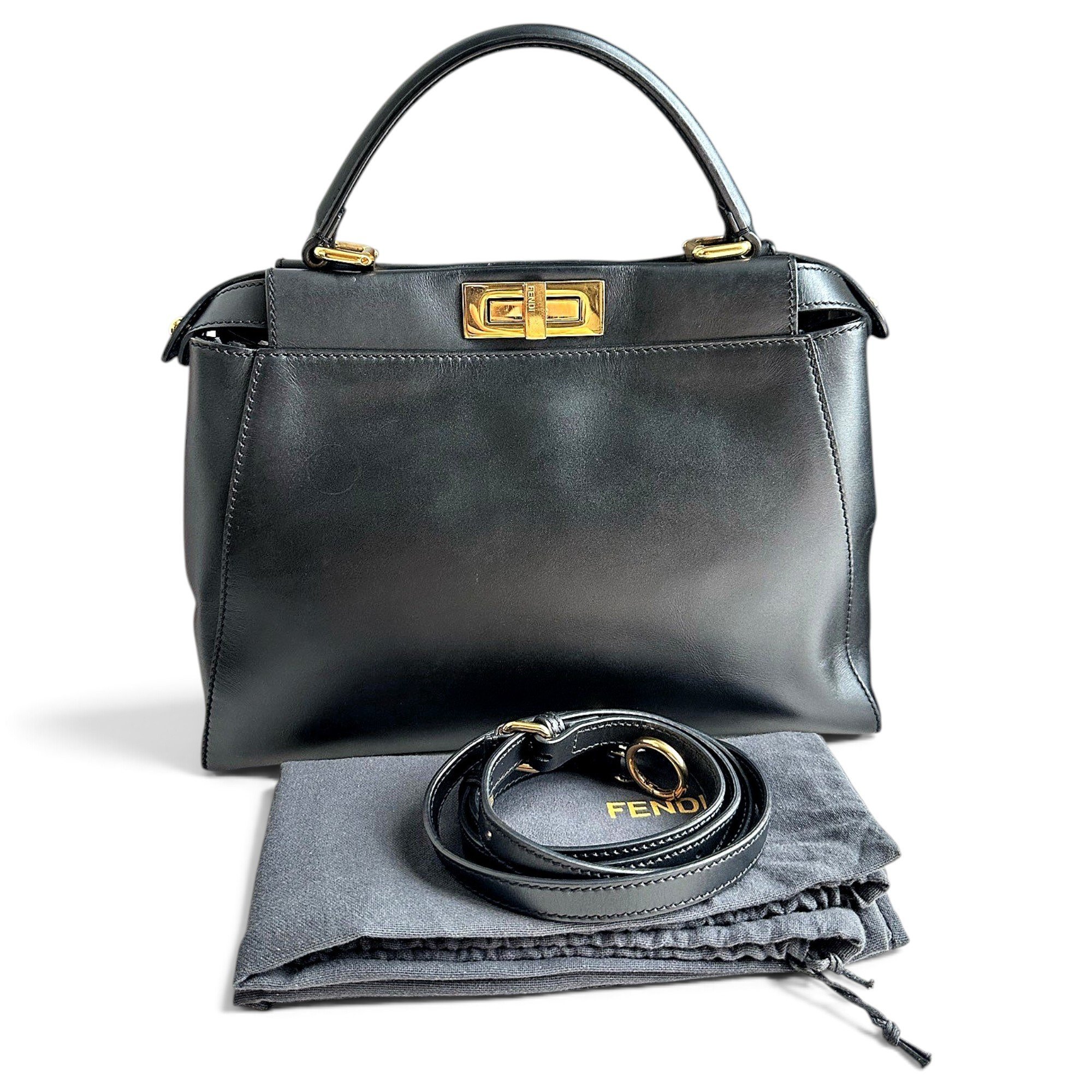 Peekaboo leather handbag