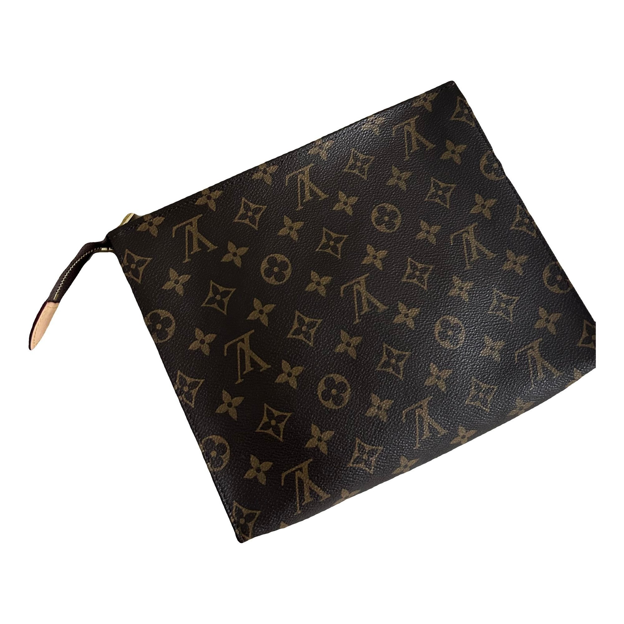 Leather clutch bag