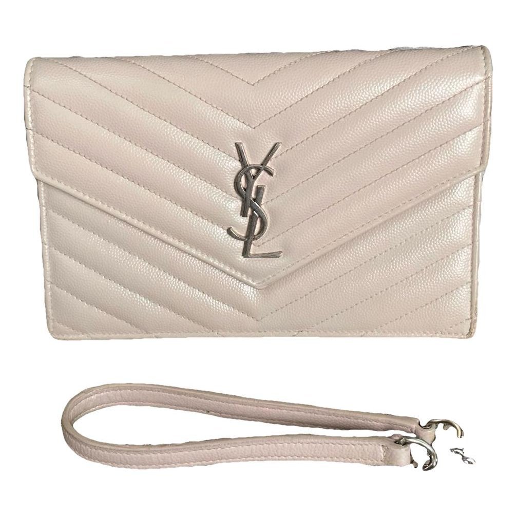 Portefeuille enveloppe leather handbag
