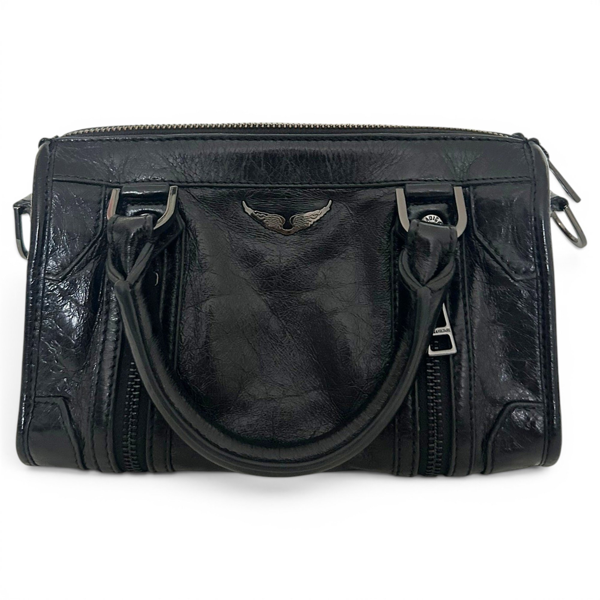 Sunny patent leather handbag