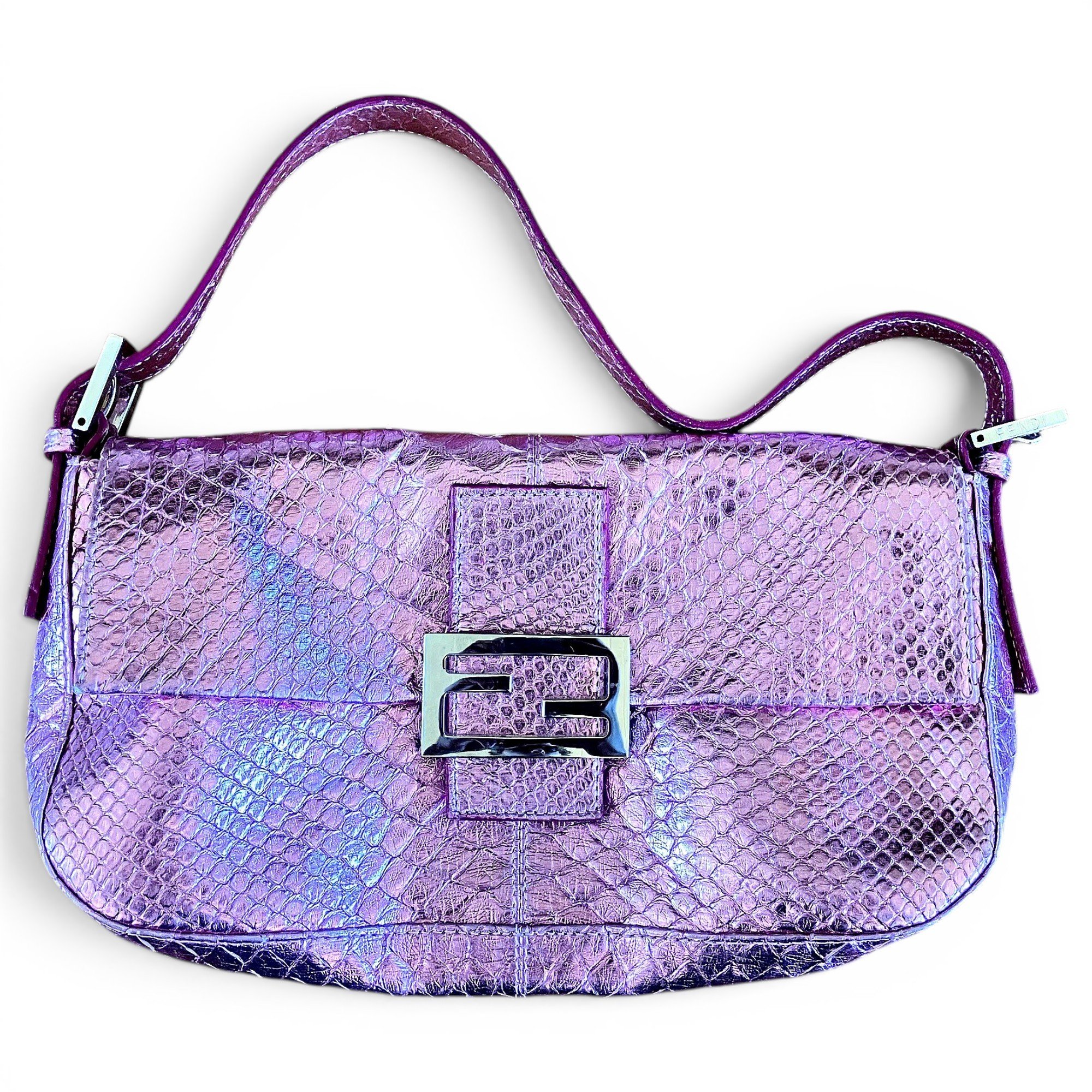 Baguette leather handbag