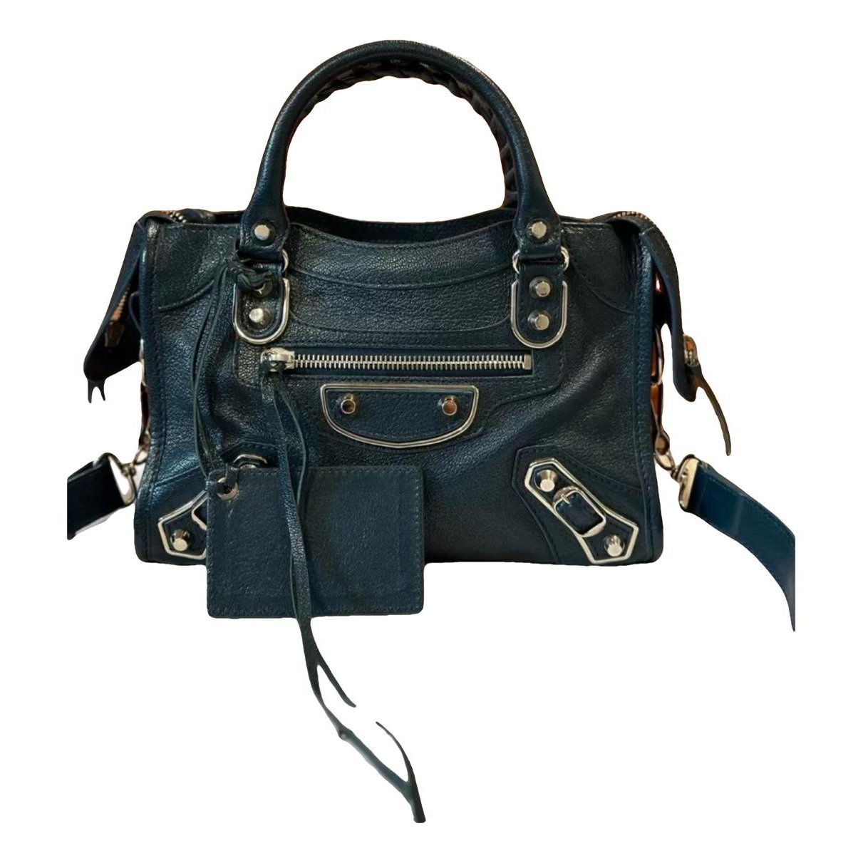 Classic Metalic leather handbag
