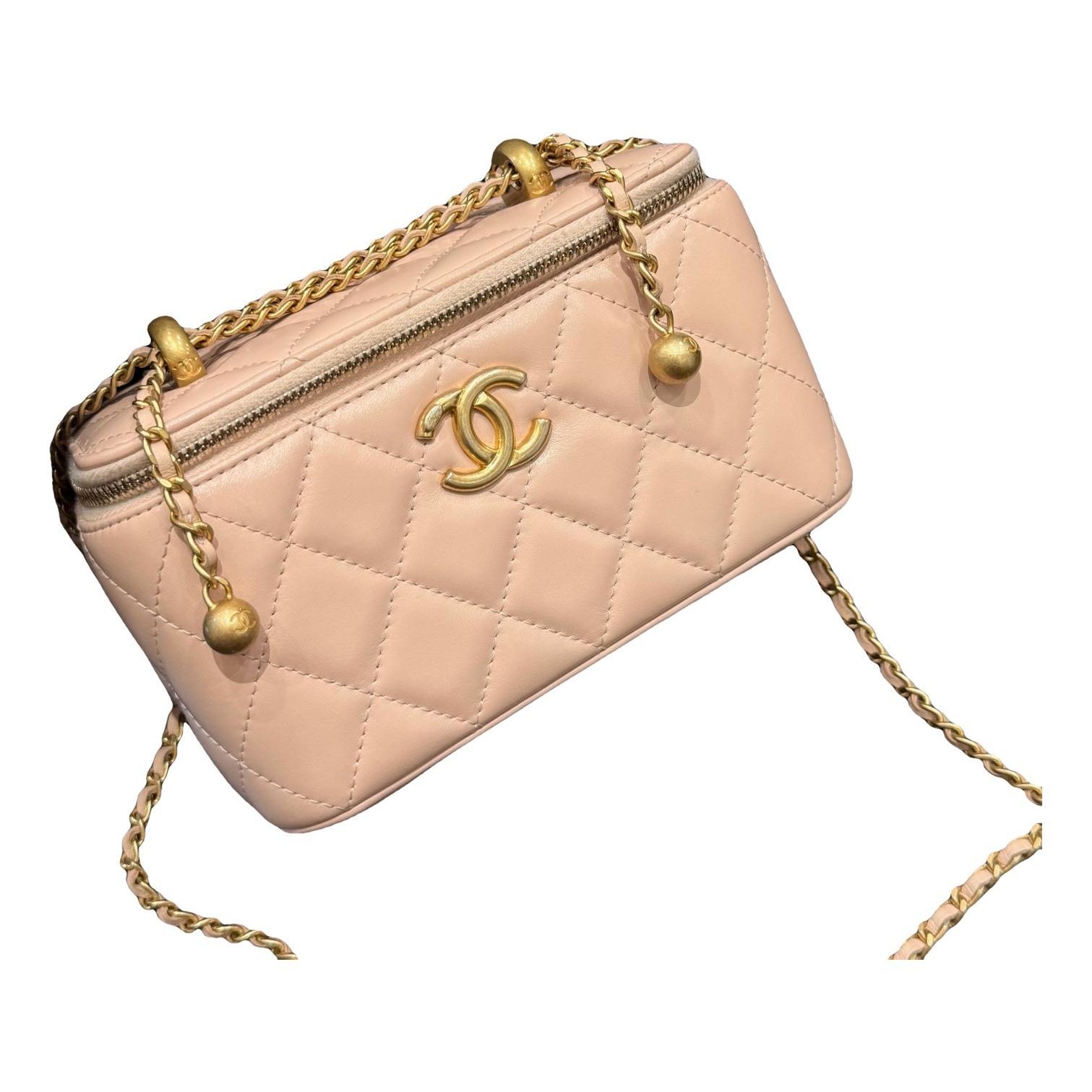 Trendy CC Vanity leather handbag
