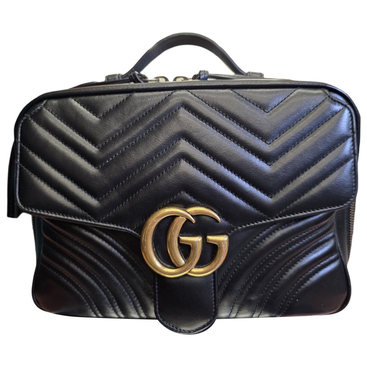 GG Marmont Flap leather crossbody bag