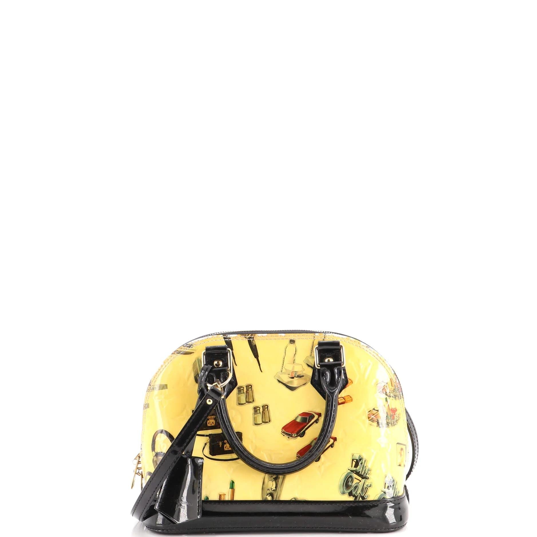Patent leather handbag