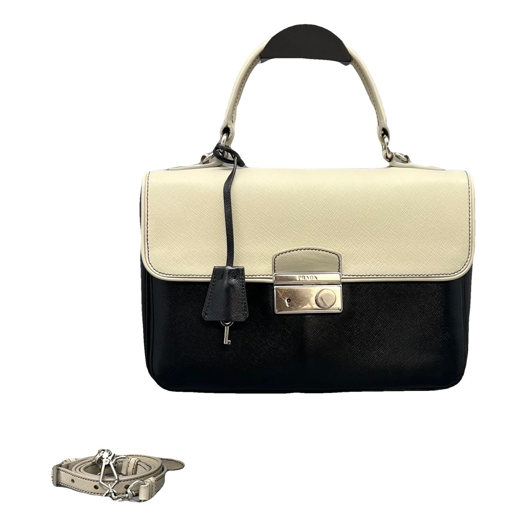 Cahier leather handbag