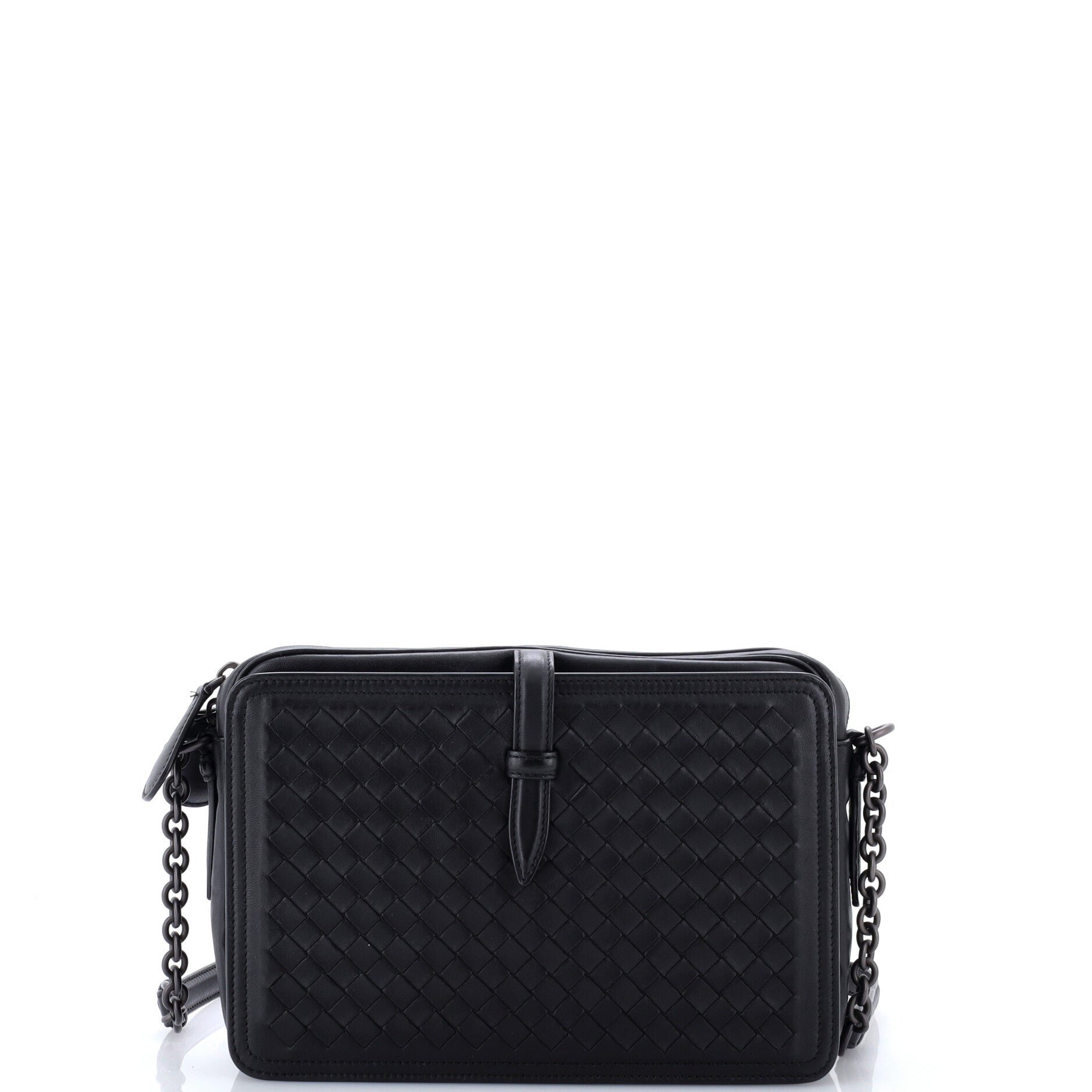 Belt Flap Camera Bag Intrecciato Nappa Small