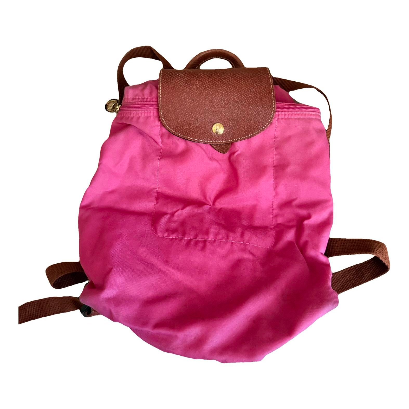 Pliage leather backpack