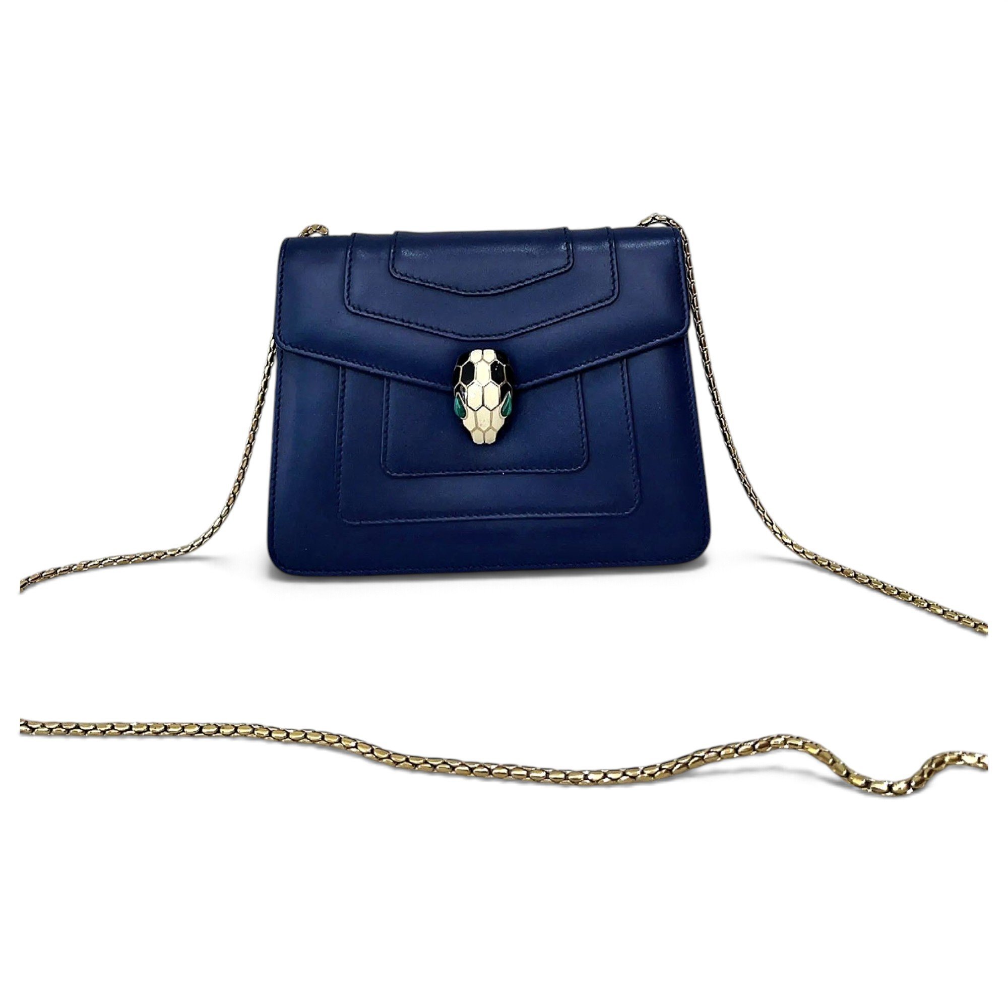 Serpenti leather crossbody bag